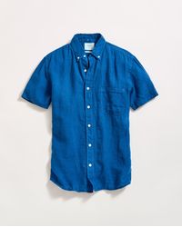 Billy Reid - Short Sleeve Linen Tuscumbia Shirt Button Down - Lyst