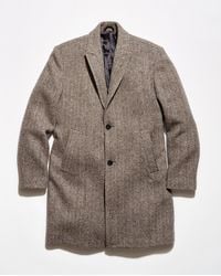 Billy Reid - Herringbone Walking Car Coat - Lyst