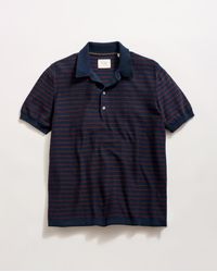 Billy Reid - Textured Stripe Sweater Polo - Lyst