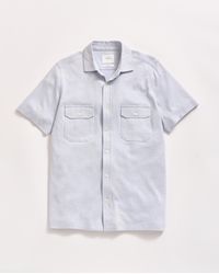Billy Reid - Short Sleeve Hemp Cotton Knit Shirt - Lyst