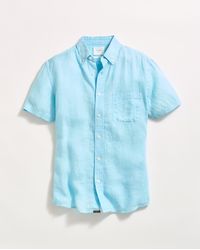 Billy Reid - Short Sleeve Linen Tuscumbia Shirt Button Down - Lyst