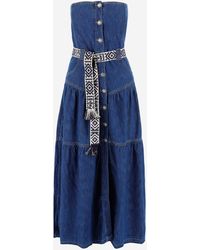 maxi denim dress