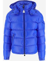 Moncler Maya Short Down Jacket in Blue for Men | Lyst