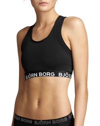 Björn Borg Solid Medium Top Black Beauty - Zwart