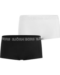 Björn Borg Solids Minishorts 2-pack-pack Black Beauty - Zwart