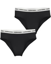 Björn Borg - Core logo high waist brief 2-pack - Lyst