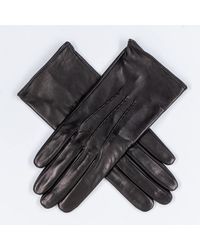 Black Accessories - Silk Lined Italian Leather Gloves - Lyst