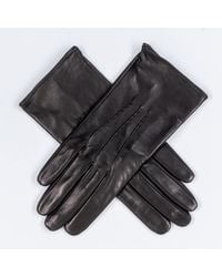 Black Accessories - Silk Lined Italian Leather Gloves - Lyst