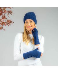 Black Accessories - Cashmere Beanie And Mittens Set - Lyst