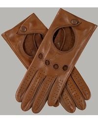 Black Accessories - Ladies Coffee And Cinnamon Italian Leather Driving Gloves - Lyst