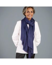 Black Accessories - Midnight Navy Modal Wrap Scarf - Lyst