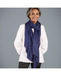 Black Accessories - Midnight Navy Modal Wrap Scarf - Lyst
