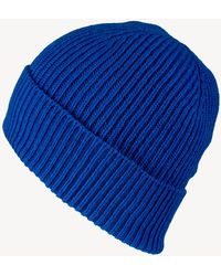 Black Accessories - Sapphire Rib Knit Cashmere Beanie - Lyst