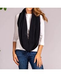 Black Accessories - Double Size Knitted Cashmere Snood - Lyst