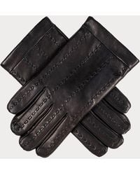 Black Accessories - 'Stitch Lines' Cashmere Lined Leather Gloves - Lyst