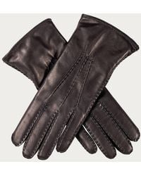 Black Accessories - Ladies Hand Stitched Cashmere Lined Leather Gloves - Lyst