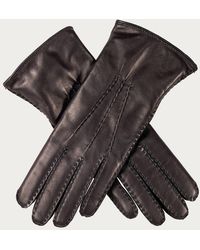 Black Accessories - Ladies Hand Stitched Cashmere Lined Leather Gloves - Lyst