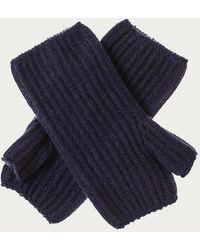 Black Accessories - Rib Knit Cashmere Wrist Warmers - Lyst