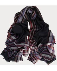 Black Accessories - The Salisbury Fine Wool And Silk Scarf - Lyst