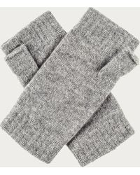 Black Accessories - Ladies Light Grey Cashmere Mittens - Lyst