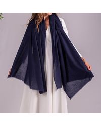Black Accessories - Midnight Gossamer Cashmere Shawl - Lyst