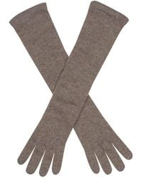 Black Accessories - Long Nutmeg Italian Cashmere Gloves - Lyst