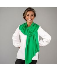 Black Accessories - Emerald Green Modal Wrap Scarf - Lyst