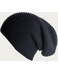 Black Accessories - Cashmere Slouch Beanie Hat - Lyst