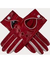 Black Accessories - Ladies And Ivory Italian Leather Driving Gloves - Lyst