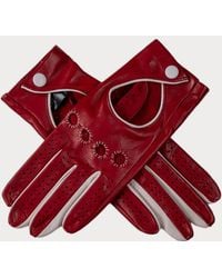 Black Accessories - Ladies And Ivory Italian Leather Driving Gloves - Lyst