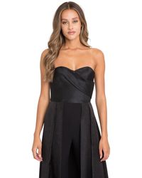 Black Halo Caine Color Block Jumpsuit - Black