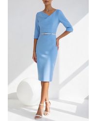 Black Halo - 3/4 Sleeve Jackie O Sheath Dress - Lyst