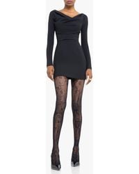 Black Halo - Long Sleeve Jacqueline Micro Mini Dress - Lyst