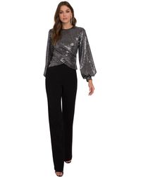 Black Halo Uno Two Piece Jumpsuit - Black