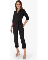 Black Halo - Lucinda Tappered Cropped Jumpsuit - Lyst