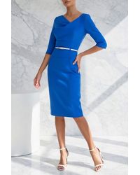 Black Halo - 3/4 Sleeve Jackie O Sheath Dress - Lyst
