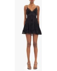 Black Halo - Maia Lace Mini Dress - Lyst