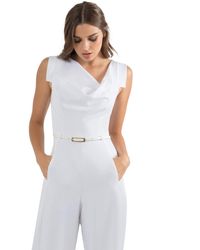 Black Halo Jackie Jumpsuit - White