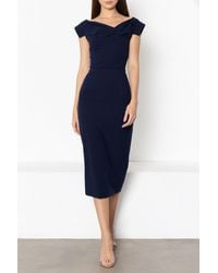 Black Halo - Jacqueline Midi Dress - Lyst