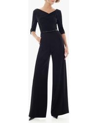Black Halo - Classic 3/4 Sleeve Jackie O Jumpsuit - Lyst
