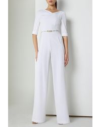 Black Halo - Classic 3/4 Sleeve Jackie O Jumpsuit - Lyst