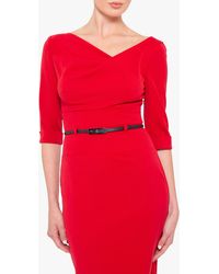 Black Halo - Classic 3/4 Sleeve Jackie O Sheath Dress - Lyst