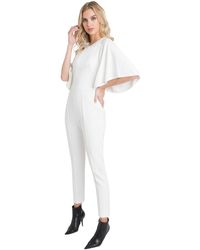 Black Halo Milla Jumpsuit - White
