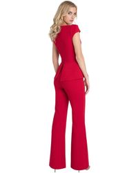 Black Halo Harlow Jumpsuit - Red