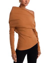 A.W.A.K.E. MODE - A. W.A. K.E. Mode Draped One Shoulder Top - Lyst