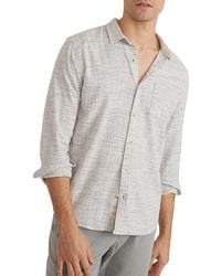 Marine Layer - Selvage Striped Long Sleeve Button Front Shirt - Lyst