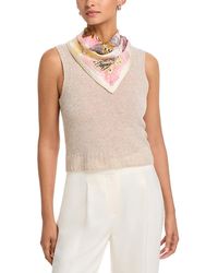 Fraas - Butterfly Print Silk Square Scarf - Lyst