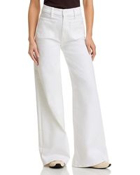 Mother - Lil Patch Pocket Undercover Sneak High Rise Wide Leg Jeans - Lyst