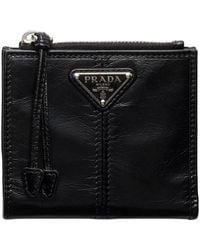 Prada - Small Leather Wallet - Lyst