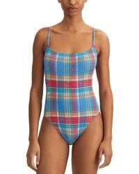 Polo Ralph Lauren - Kennedy Smocked One Piece Swimsuit - Lyst